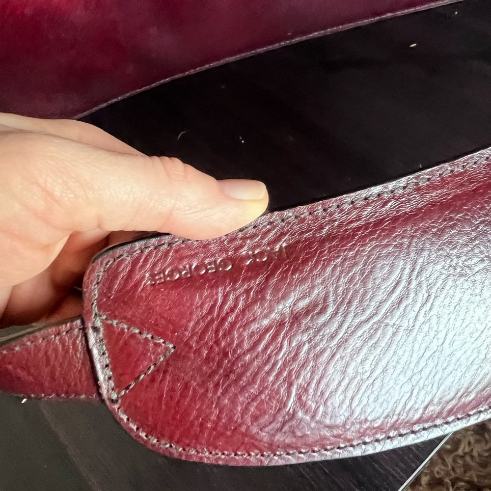 Jack George’s Elegant Burgundy Leather Briefcase - New with tag - Picture 3 of 6